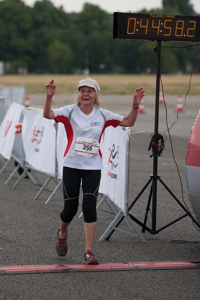 Ursula Engelen-Kefer beim Zieleinlauf